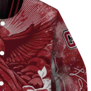 customized colgate raiders praying hands maroon jacket premium grade