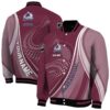customized colorado avalanche wave patterns burgundy jacket fashion forward