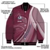 customized colorado avalanche wave patterns burgundy jacket new arrival