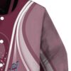 customized colorado avalanche wave patterns burgundy jacket premium grade