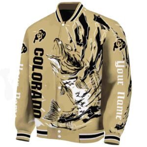 customized colorado buffaloes fishing passion gold white jacket best selling