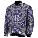 customized colorado rockies heart explosion blue jacket best selling