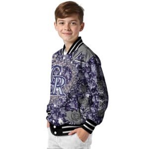 customized colorado rockies heart explosion blue jacket trendy