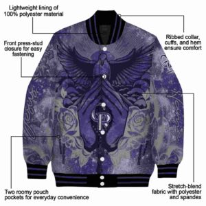 customized colorado rockies praying hands blue jacket new arrival