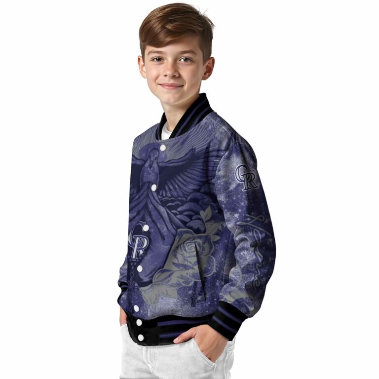 customized colorado rockies praying hands blue jacket trendy