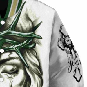 customized colorado state rams jesus tears green white jacket premium grade