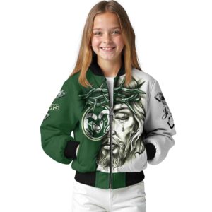 customized colorado state rams jesus tears green white jacket top rated