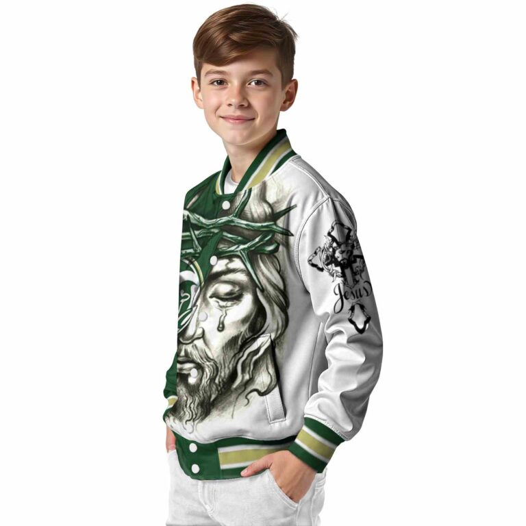 customized colorado state rams jesus tears green white jacket trendy