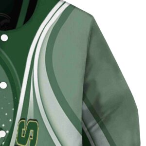 customized colorado state rams wave patterns green jacket premium grade