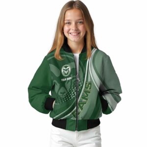customized colorado state rams wave patterns green jacket top rated