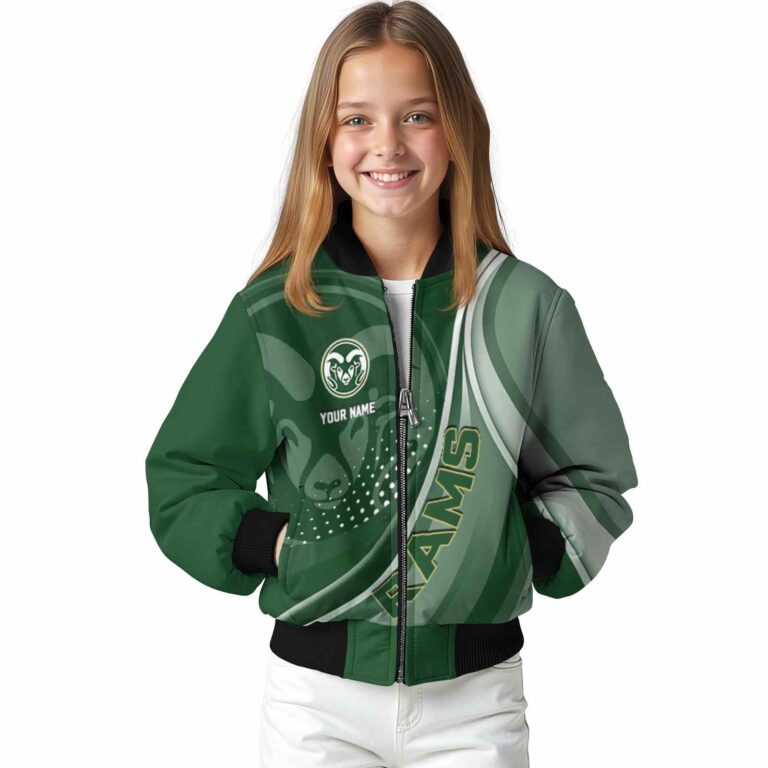 customized colorado state rams wave patterns green jacket top rated