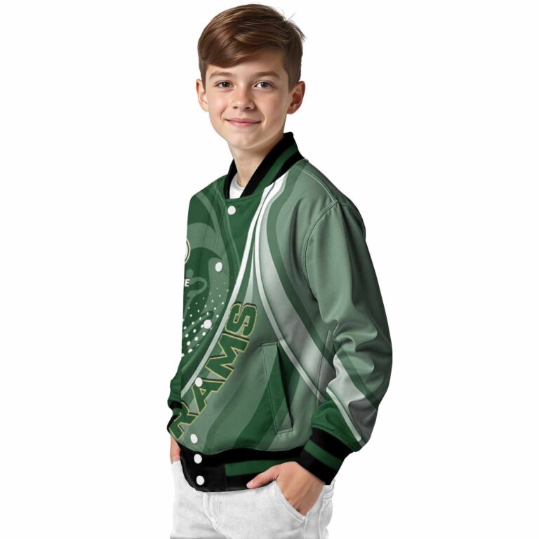 customized colorado state rams wave patterns green jacket trendy