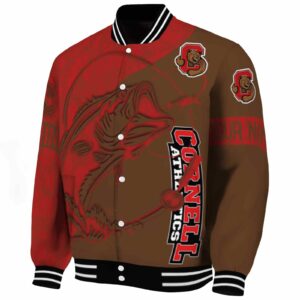 customized cornell big red fishing rod brown jacket best selling