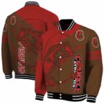 customized cornell big red fishing rod brown jacket best selling
