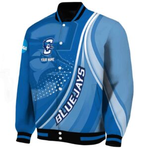customized creighton bluejays wave patterns blue jacket best selling