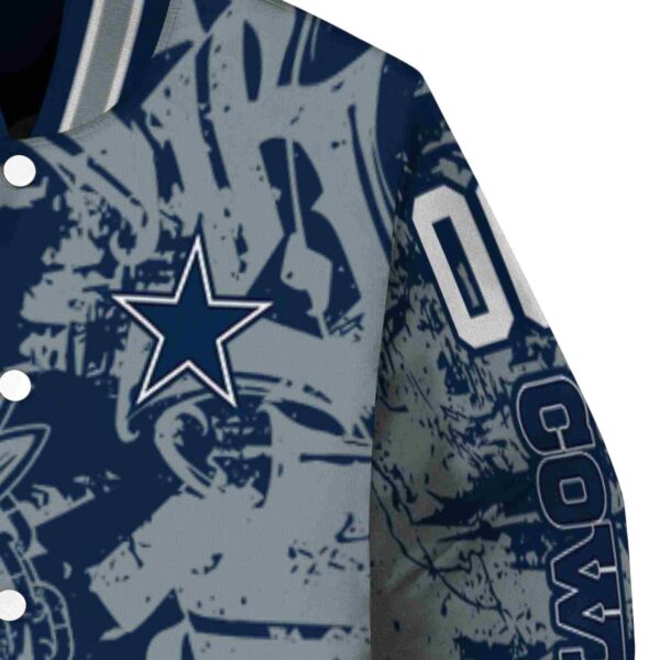 customized dallas cowboys fishing art blue jacket premium grade