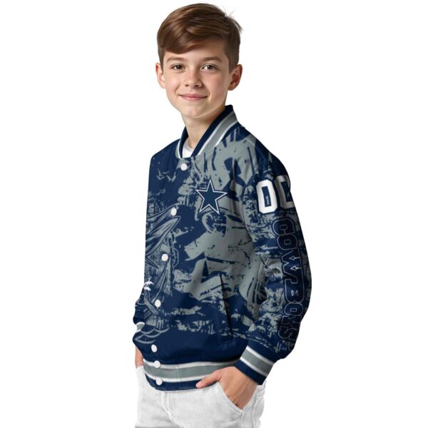 customized dallas cowboys fishing art blue jacket trendy
