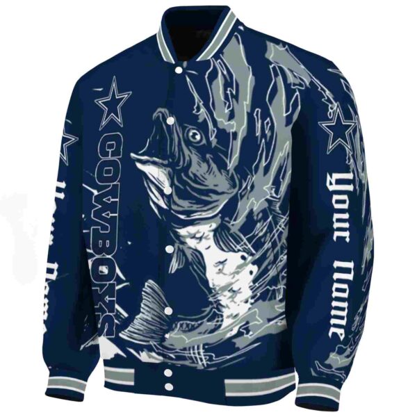 customized dallas cowboys fishing passion blue white jacket best selling