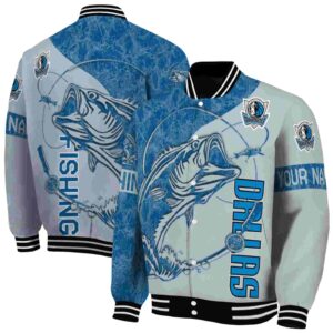 customized dallas mavericks fishing rod silver jacket fashion forward
