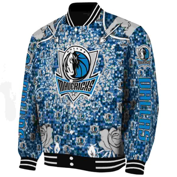 customized dallas mavericks heart explosion blue jacket best selling