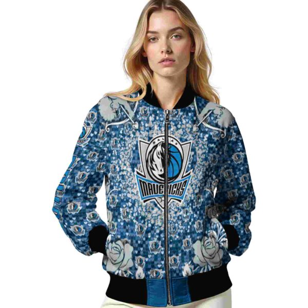 customized dallas mavericks heart explosion blue jacket latest model