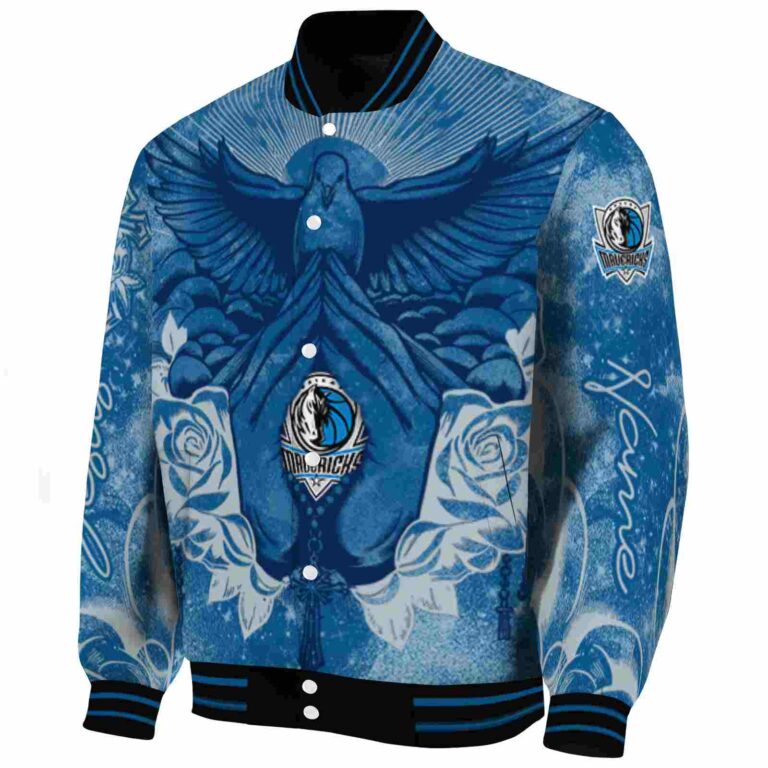 customized dallas mavericks praying hands blue jacket best selling