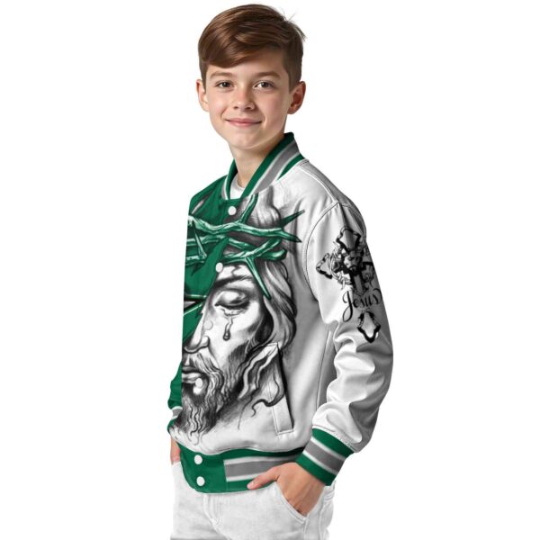 customized dallas stars jesus tears green white jacket trendy
