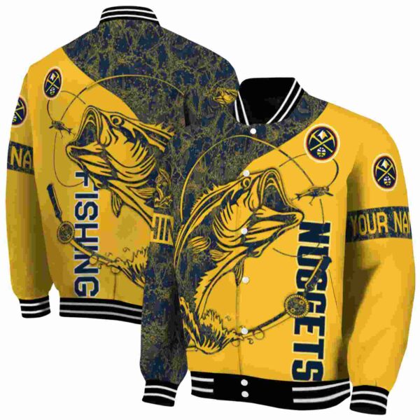 customized denver nuggets fishing rod yellow jacket fashion forward
