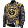 customized denver nuggets heart explosion blue jacket best selling