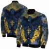 customized denver nuggets praying hands blue jacket fashion forward