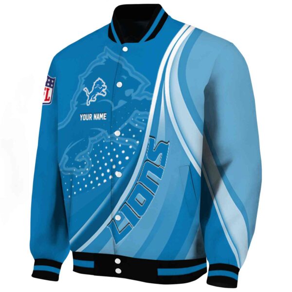 customized detroit lions wave patterns blue jacket best selling