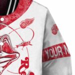customized detroit red wings fishing rod white jacket best selling