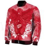customized detroit red wings praying hands red jacket best selling