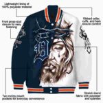 customized detroit tigers jesus tears navy white jacket best selling