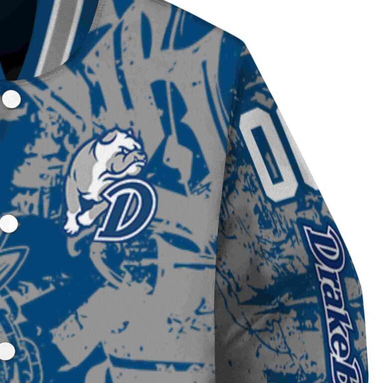 customized drake bulldogs fishing art blue jacket premium grade