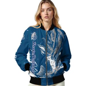 customized drake bulldogs fishing passion blue white jacket latest model