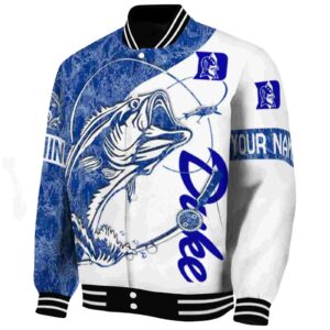 customized duke blue devils fishing rod white jacket best selling