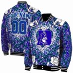 customized duke blue devils heart explosion blue jacket best selling