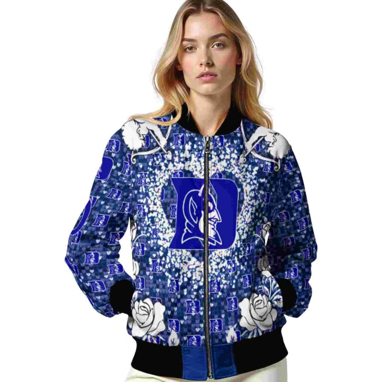 customized duke blue devils heart explosion blue jacket latest model