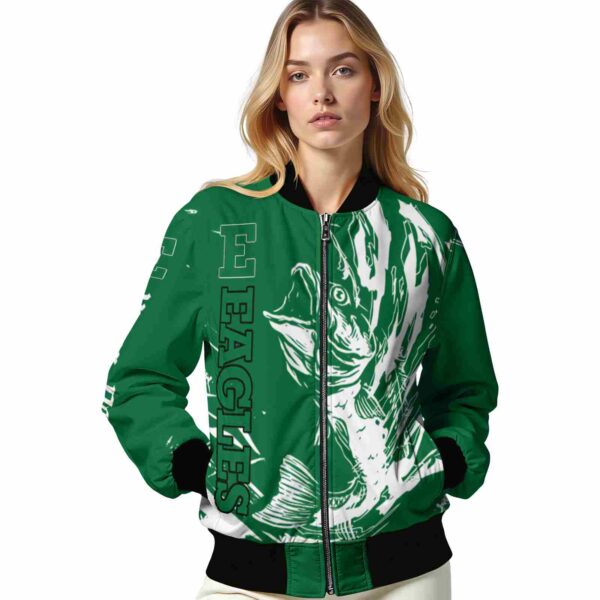customized eastern michigan eagles fishing passion green white jacket latest model