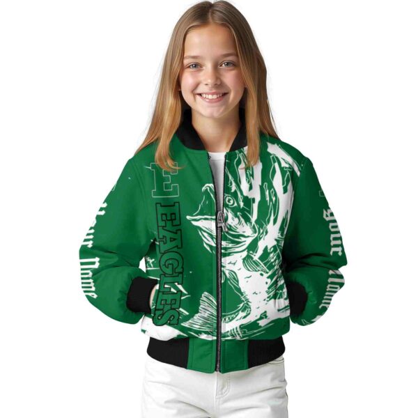 customized eastern michigan eagles fishing passion green white jacket top rated