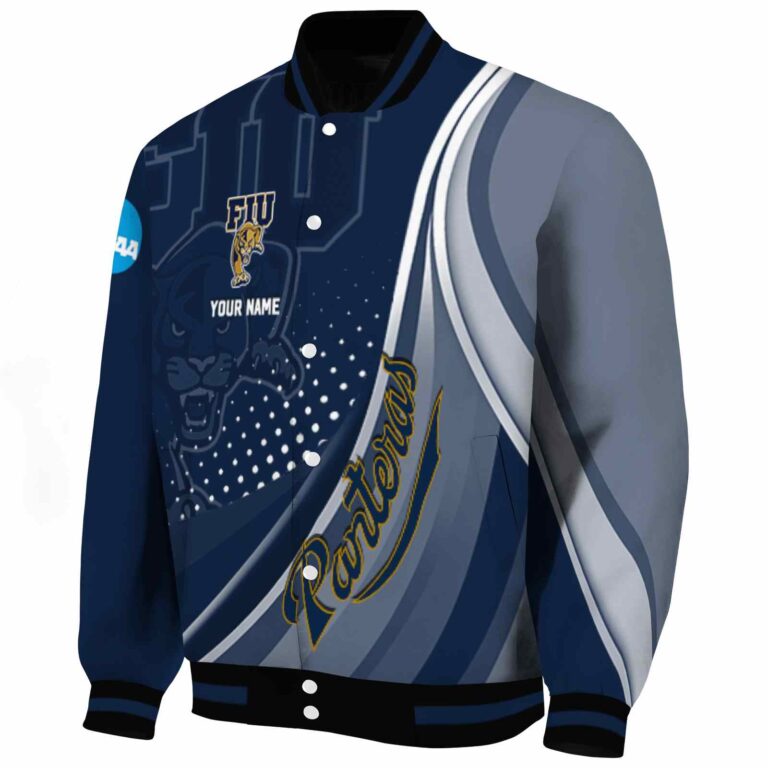 customized fiu panthers wave patterns blue jacket best selling