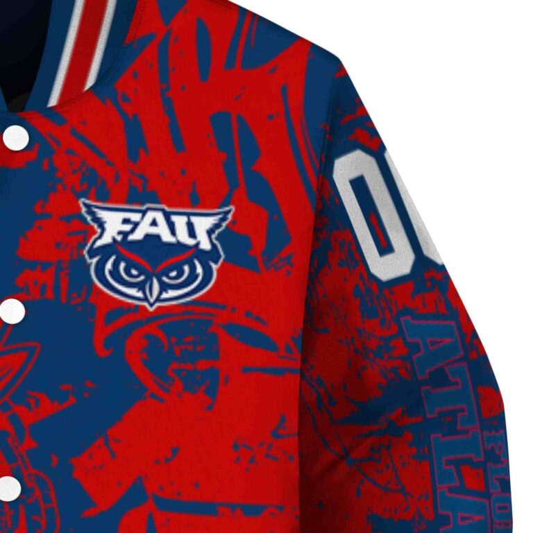 customized florida atlantic owls fishing art blue jacket premium grade