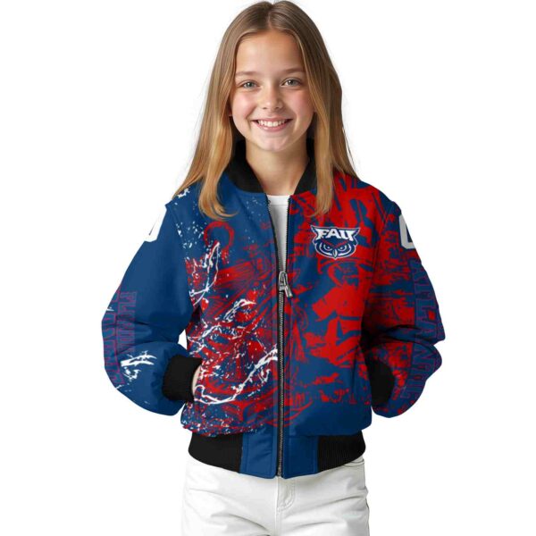customized florida atlantic owls fishing art blue jacket top rated