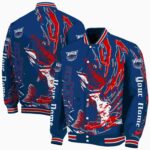 customized florida atlantic owls fishing passion blue white jacket best selling