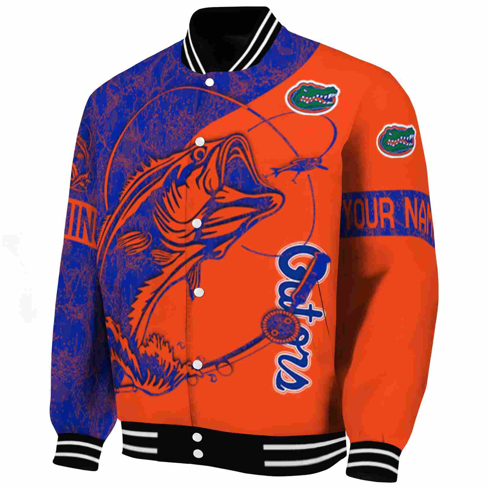 customized florida gators fishing rod orange jacket best selling customized florida gators fishing rod orange jacket best selling