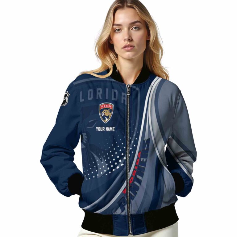 customized florida panthers wave patterns red jacket latest model