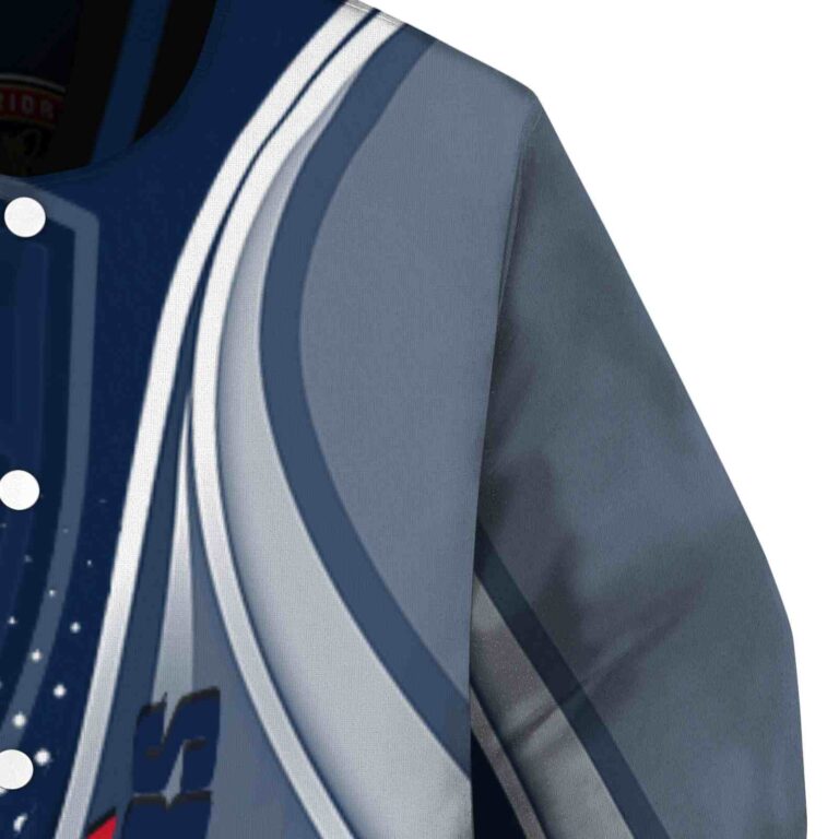 customized florida panthers wave patterns red jacket premium grade