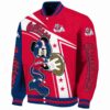 customized fresno state bulldogs mickey football red white jacket best selling
