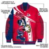 customized fresno state bulldogs mickey football red white jacket new arrival